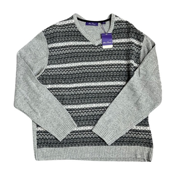 Alan Flusser Classic V-Neck Sweater‎ NWT - Picture 1 of 6